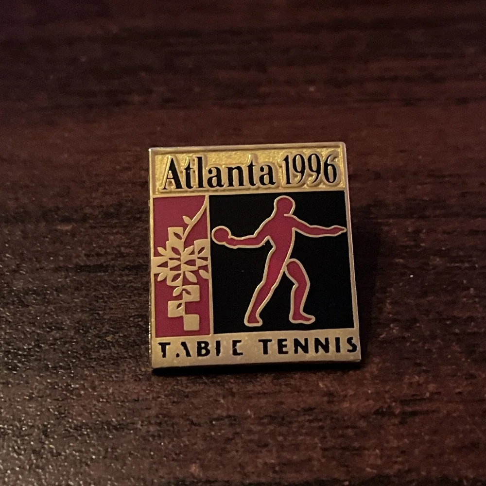 1996 Atlanta Olympics Table Tennis Ping Pong Event Lapel Hat‎ Pin